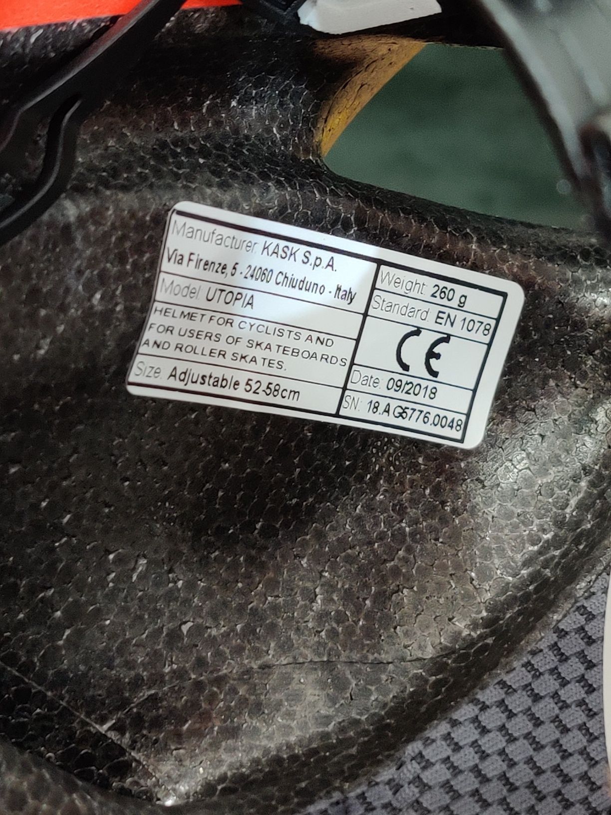 Oryginalny Kask marki KASK utopia aero M