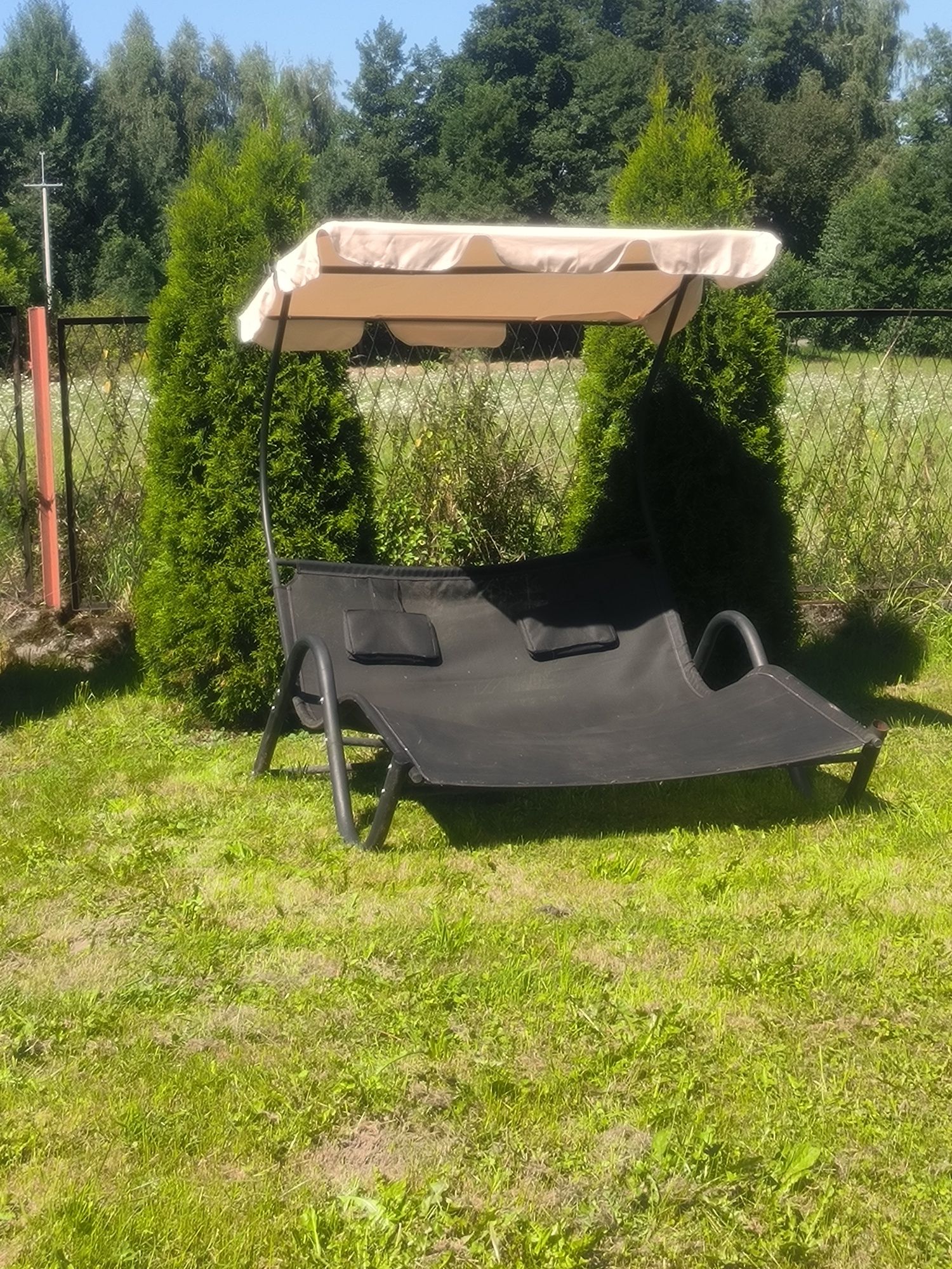 Leżak ogrodowy dwu osobowy, leżanka