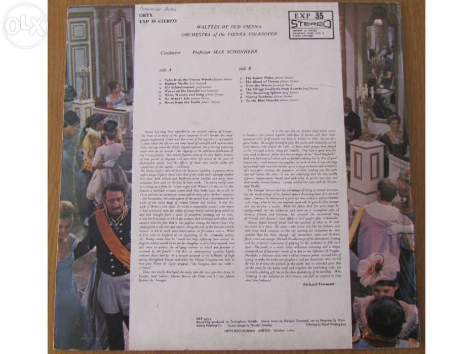 Waltzes of Old Vienna - LP