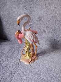 Unikatowa figurka flamingi porcelanowa firmy Goebel sygnowane