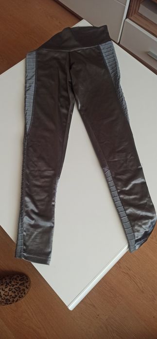 Leginsy lycra kolor stalowy rozmiar S