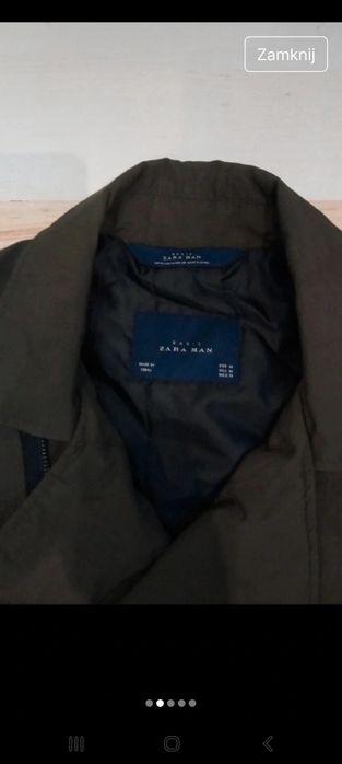 Kurtka Men Zara rozm. M , lekko pikowana podszewka-