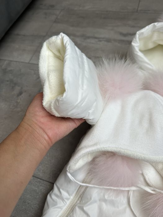 Комбінезон зимовий 6-9 місяців з шапочкою та шарфиком