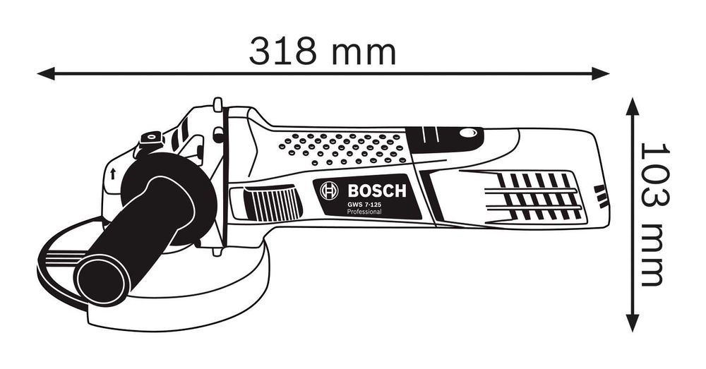 Szlifierka kątowa Bosch Professional GWS 7-125