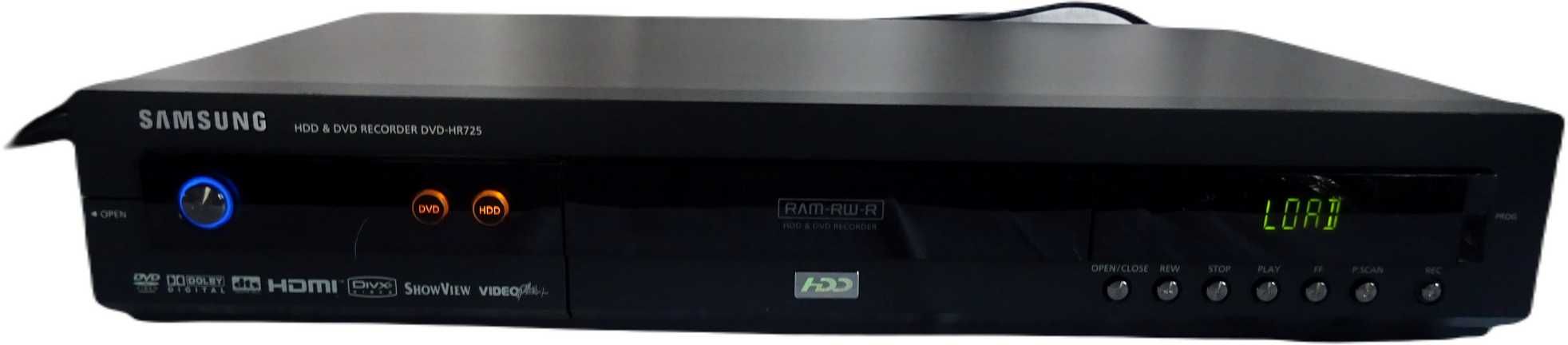 Samsung DVD-hr725 nagrywarka HDD DVD w pełni sprawna bez pilota HDMI