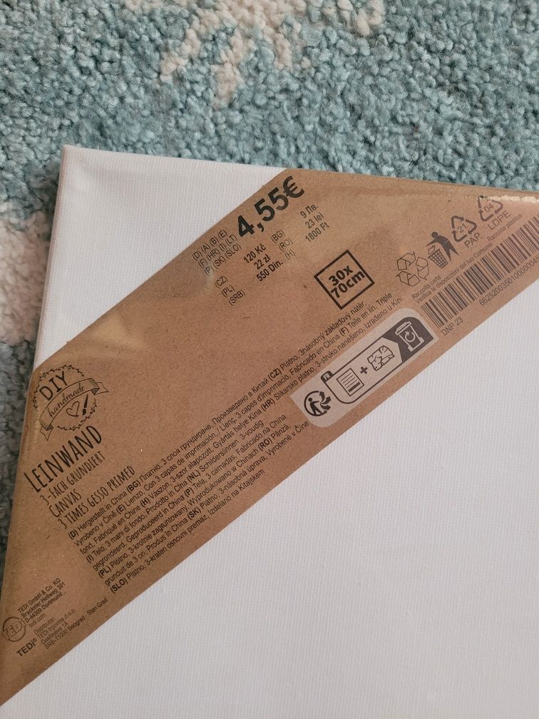 Podobrazie tło 30 x 70 nowe