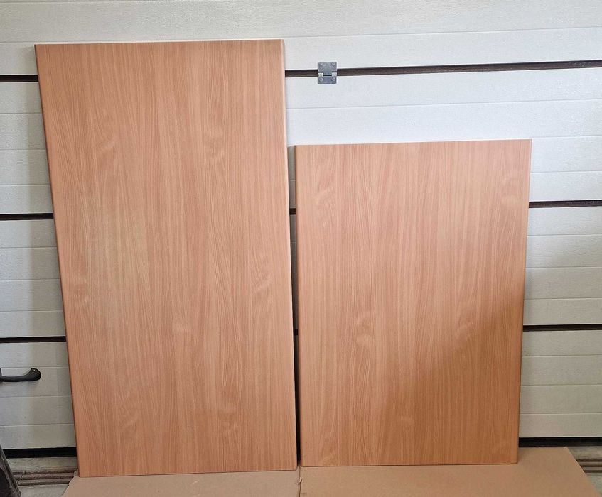 Blat dwustronnie zaokrąglony 90 na wyspę ladę laminowany jasny buk