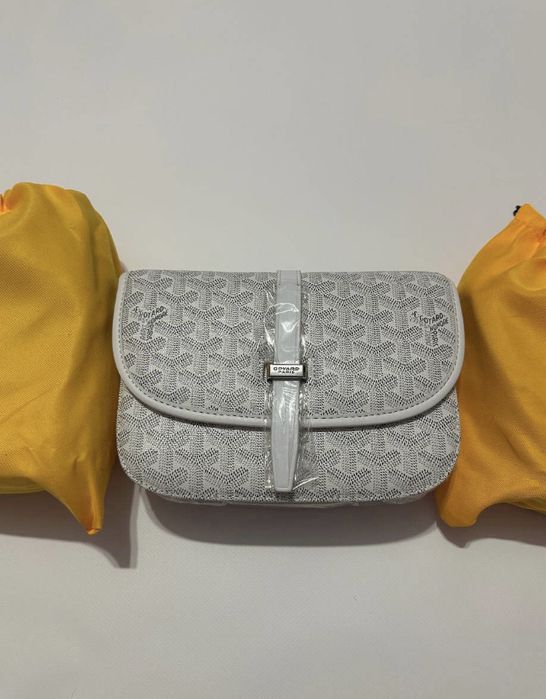 Сумка Goyard Гоярд Месенджер Гаярд біла