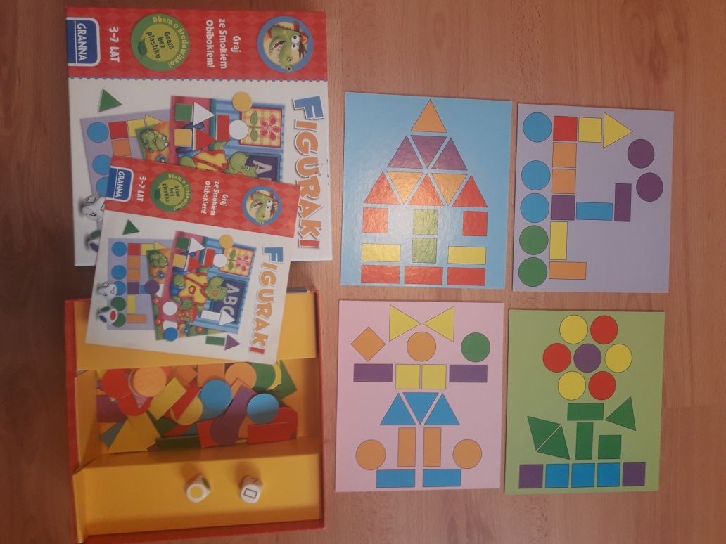 Figuraki gra edukacyjna GRANNA 3-7 lat planszowa