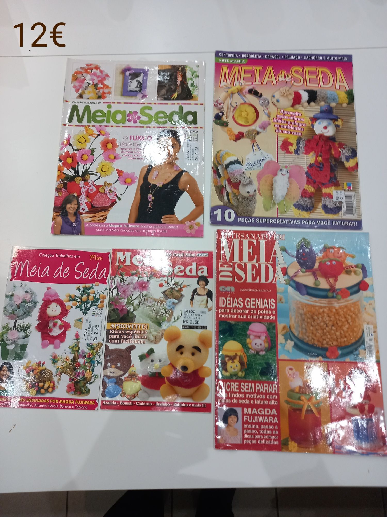 Material para artesanato em meia de seda. 
Preço nas fotos +Portes.