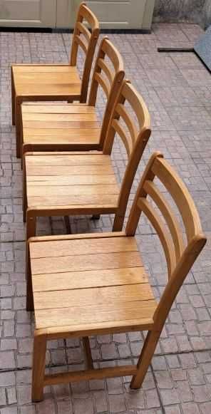 Cadeiras de sala/cozinha 4 pcs em madeira de pinho
