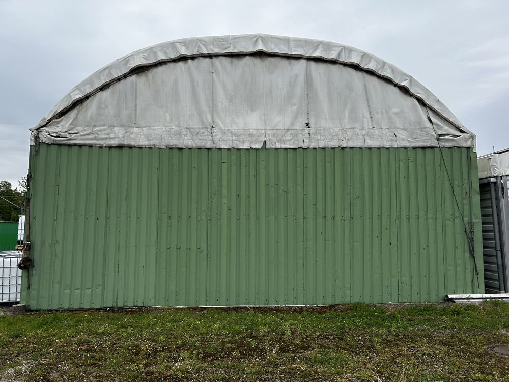 Hala Namiotowa 252m2 SOLIDNA Garaż Gotowa do Ponownego Montażu TRANSPO
