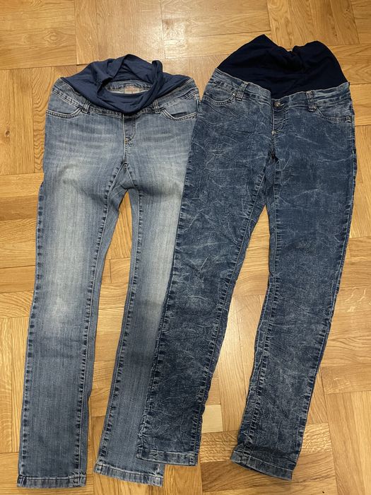 Spodnie ciążowe, jeansy Happymum, H&M, Elpasa rozmiar S, 4 pary