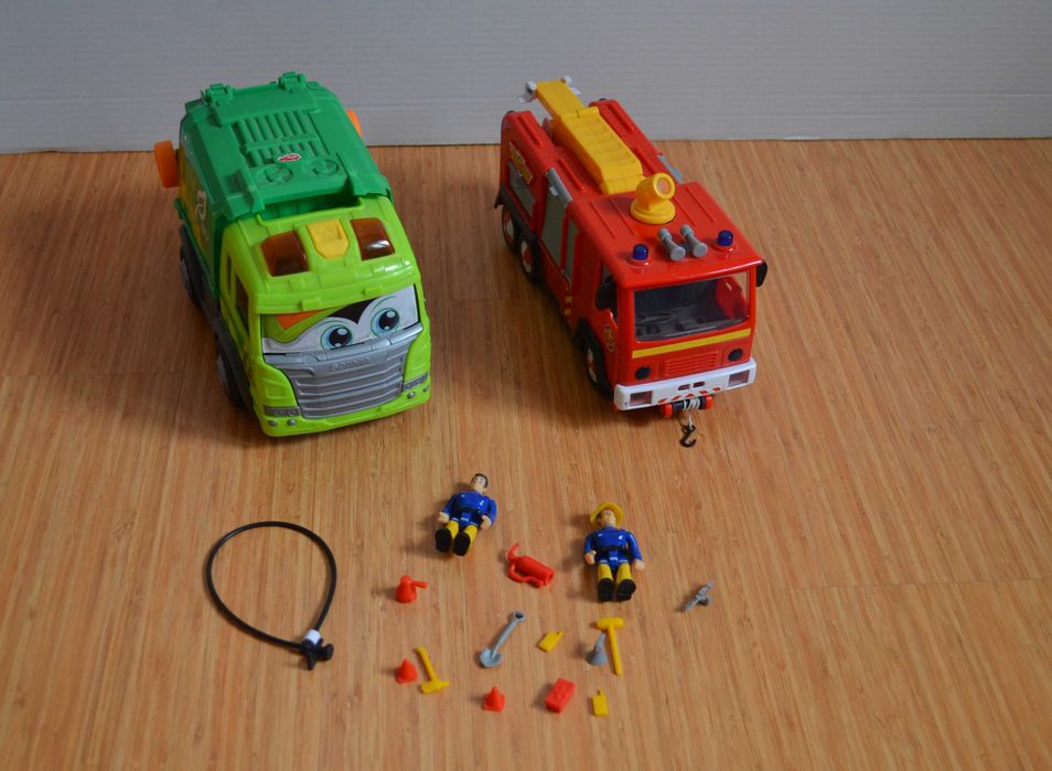 Auto Strażak Sam + śmieciarka