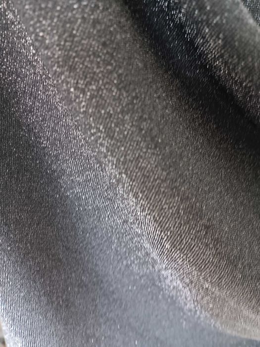 Blusa sem mangas para festa preto brilhante XL