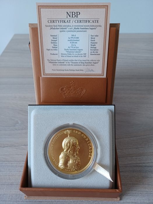 Złota moneta Skarby Stanisław Augusta