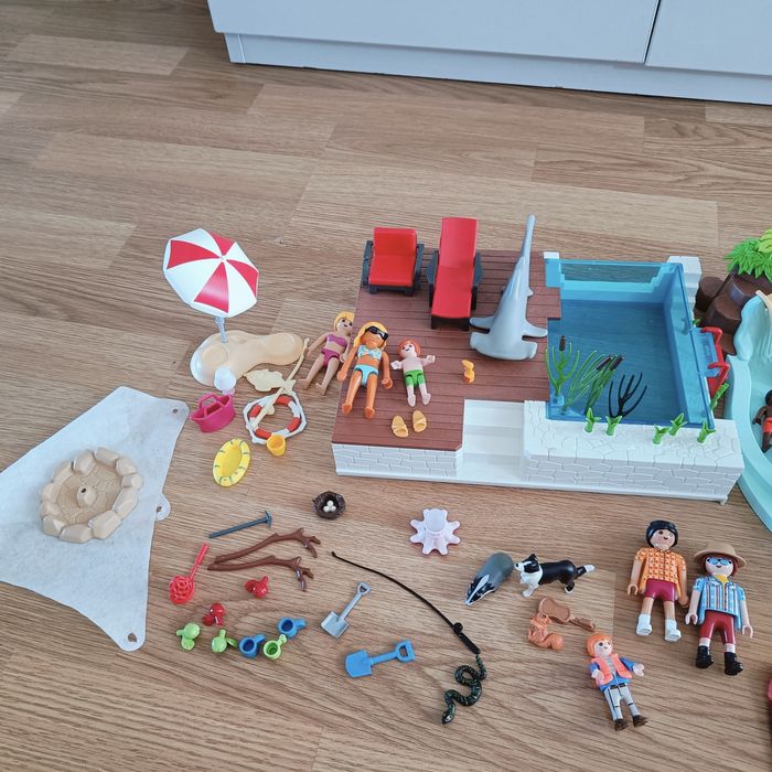 Playmobil 3 zestawy basen jacuzzi
