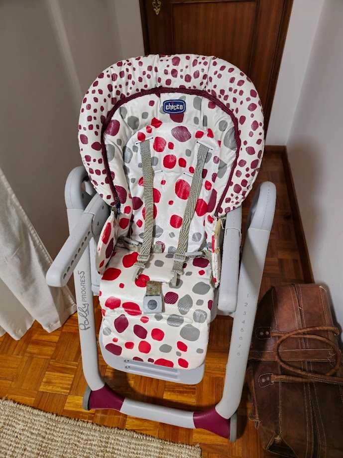 Cadeira de Alimentação CHICCO POLY PROGRESS 5 CHERRY