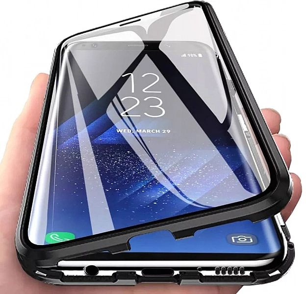 Etui Magnetic 360° 2x Szkło do Huawei P40 Lite