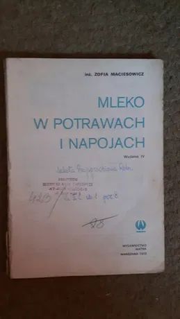 Kapusta pastewna Mackiewicz i Mleko w potrawach i napojach Maciesowicz