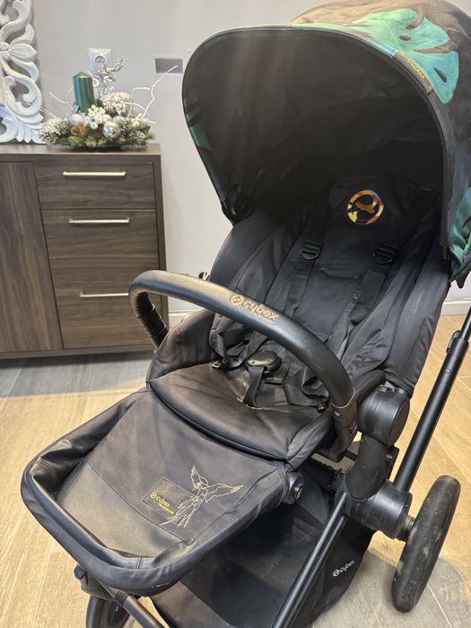 Wózek Cybex Priam Birds of paradise papuga monstera