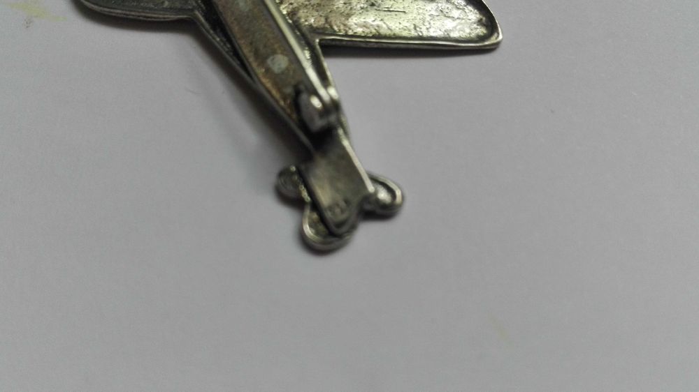 Англия серебро 925 знак самолет Curtiss P-36 Hawk 1939-45гг. RARE