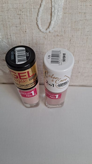 Zestaw lakiery do paznokci Eveline Cosmetics,Gel laque,Color Care 2w1