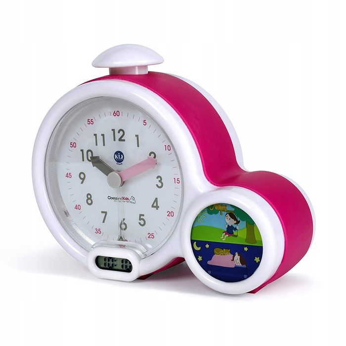 Pabobo Kid’sleep budzik edukacyjny + lampka nocna różowy