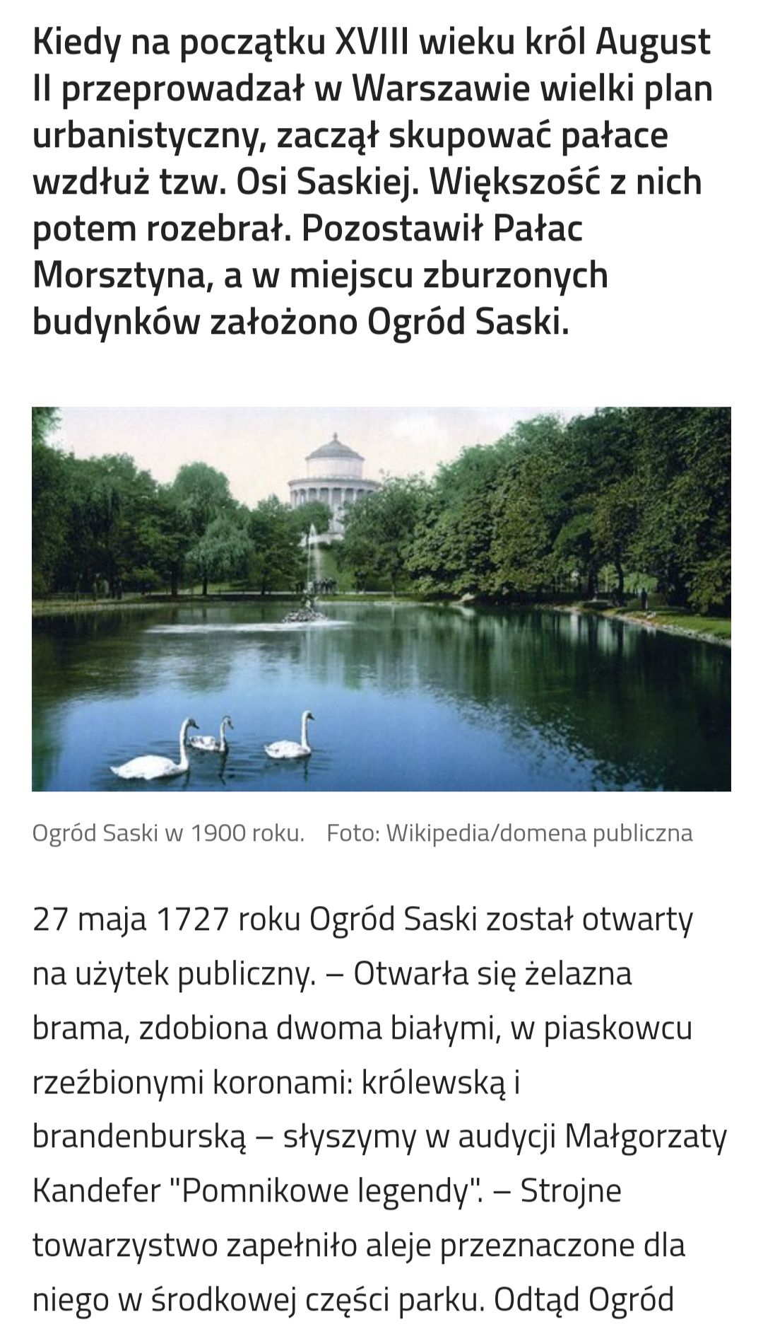 Obraz na kartonie Warszawa Ogród Saski lata 60-70-te