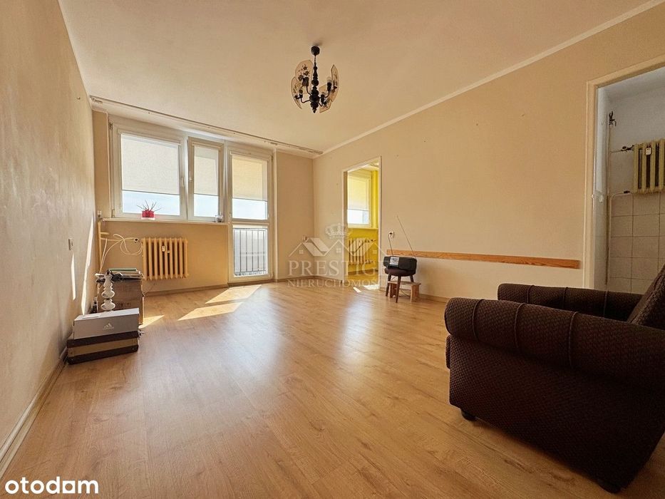 3 pokoje z balkonem, 44m2, os. Nowe