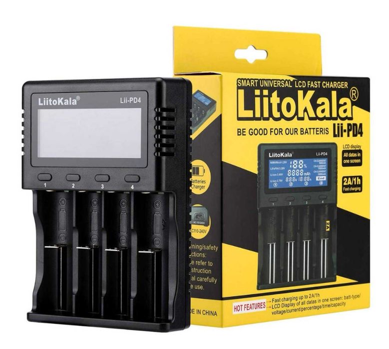 Автоматичний зарядний пристрій LiitoKala Lii-PD4 LED 4 канали