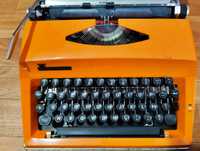 Vintage - Máquina de escrever Adler Contessa, anos 70, teclado AZERTY.