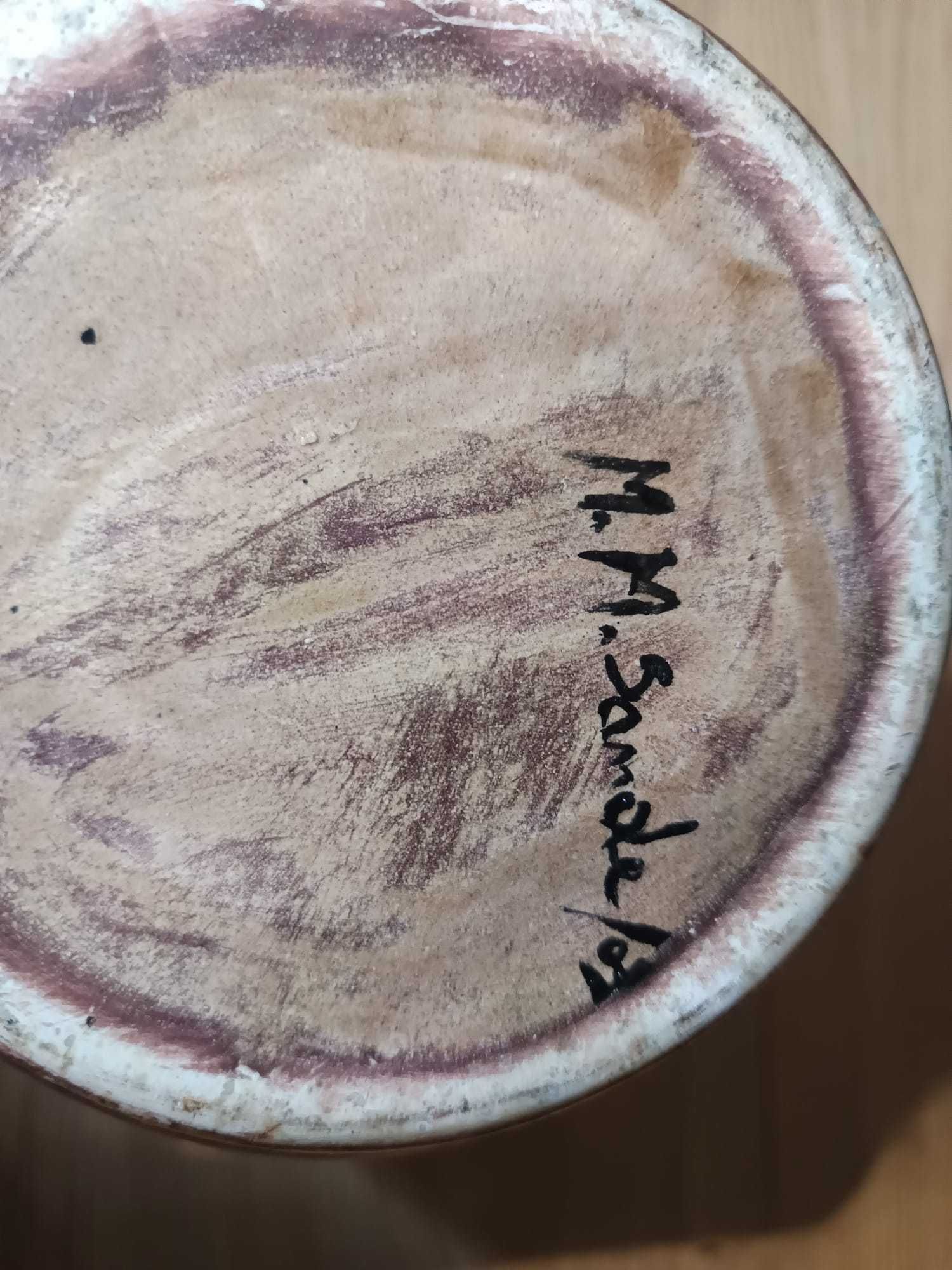 Jarra Decorativa em Cerâmica Vidrada