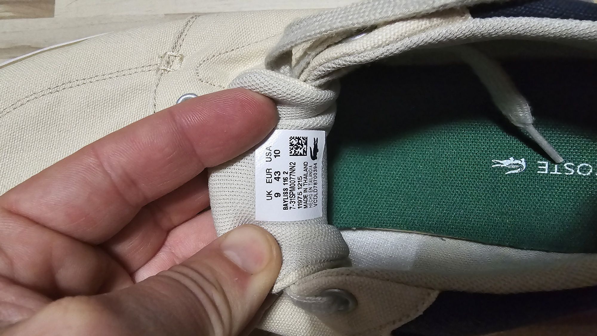 Buty trampki loefersy Lacoste roz 43
