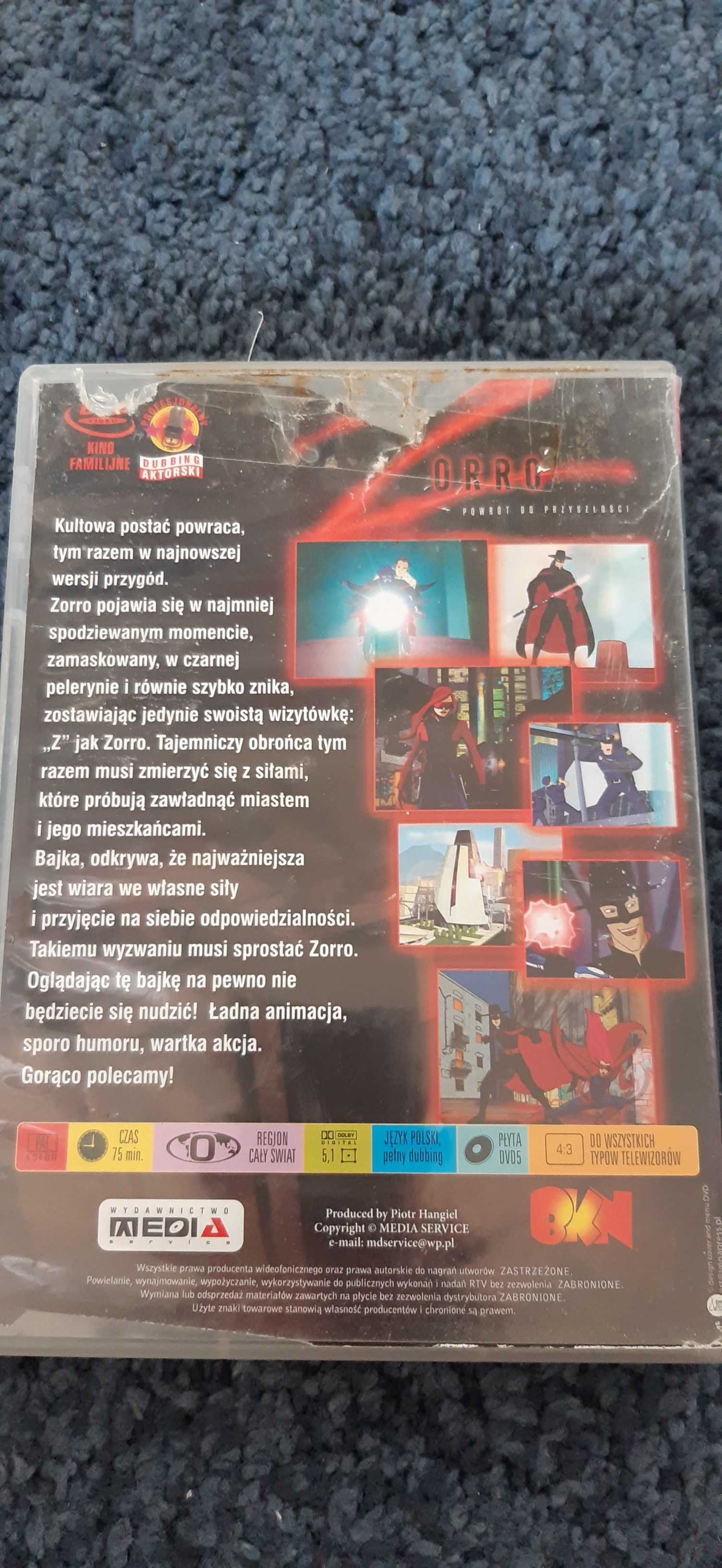 bajka dvd Zorro Powrót do przyszłości DVD