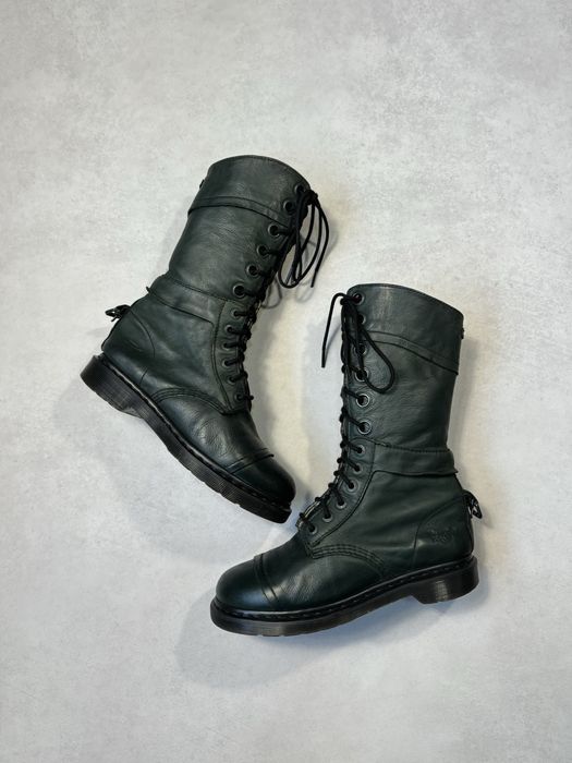 Кожаные ботинки Dr. Martens женские высокие сапоги (оригинал)