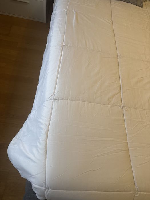 Edredao penas branco