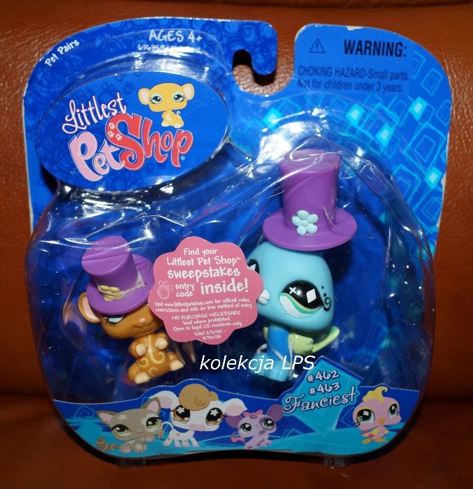 LPS ZESTAW #462 #463 UNIKAT Littlest Pet Shop oryginalny NOWY Fanciest
