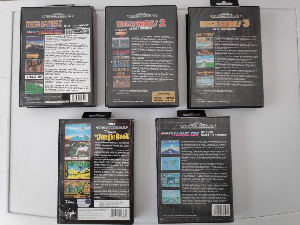 Jogos Sega Mega Drive + Consola Mega Game II