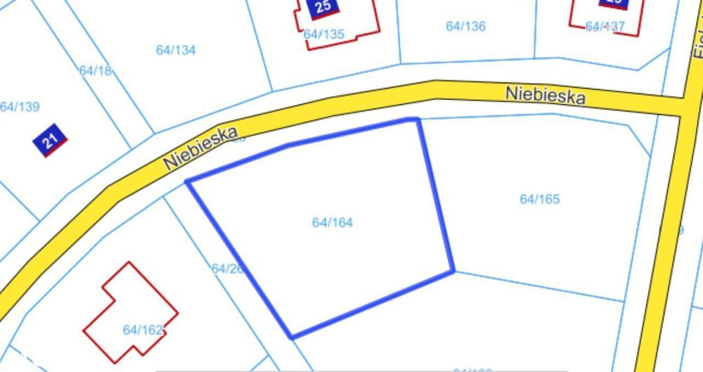 Działka Sława Wielkopolska, ul. Niebieska