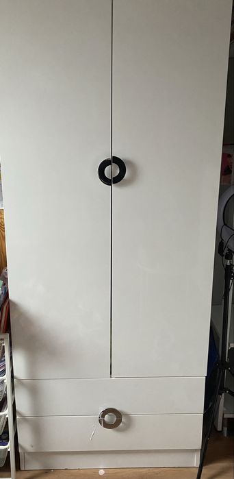 Szafa i komoda Black red white