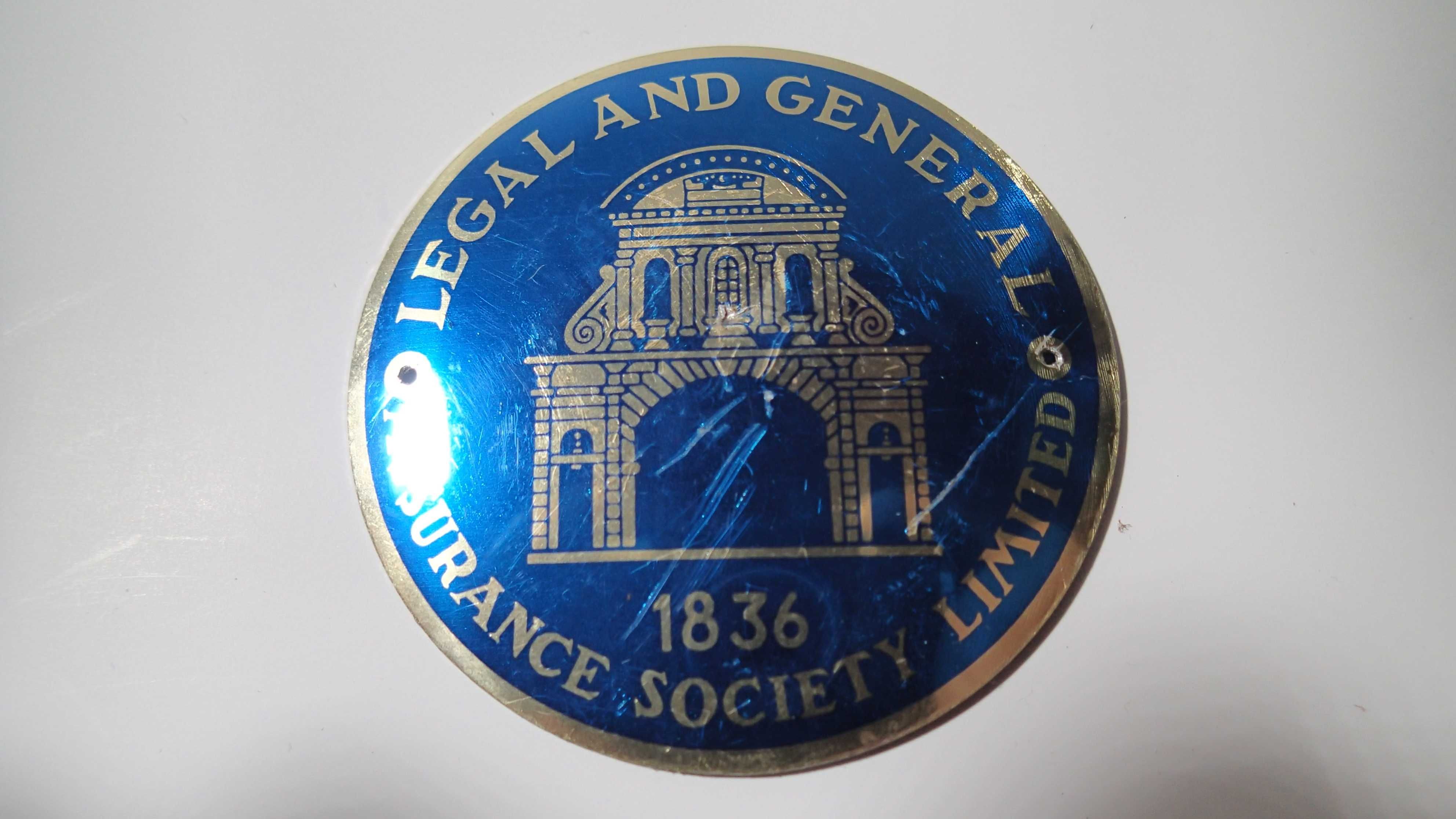 Placa antiga da Companhia de Seguros " Assurance Society Limited"