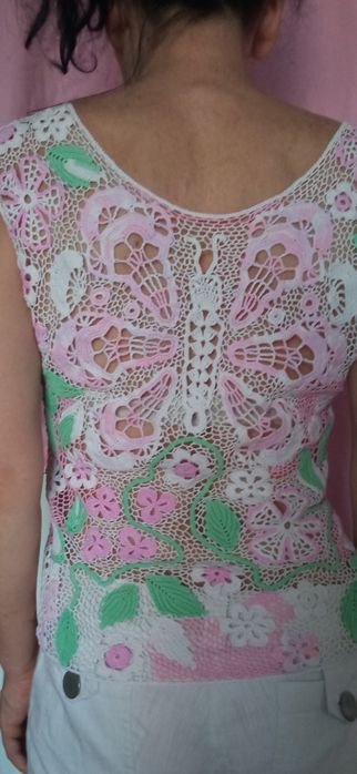 Кофточка ирландское кружево