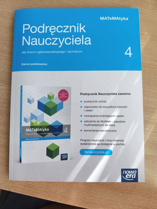 Książka dla nauczyciela MATeMAtyka Nowa Era podstawa  4 klasa