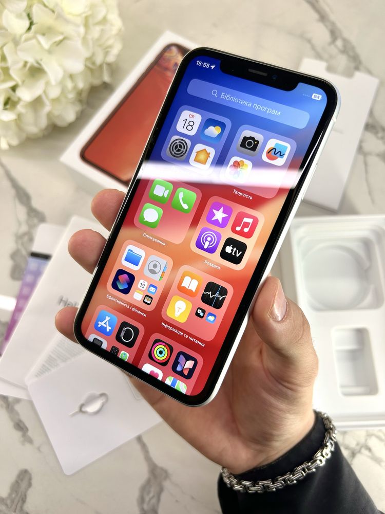 Стан Нового iPhone XR Neverlock (Магазин Гарантія) Silver 87%АКБ