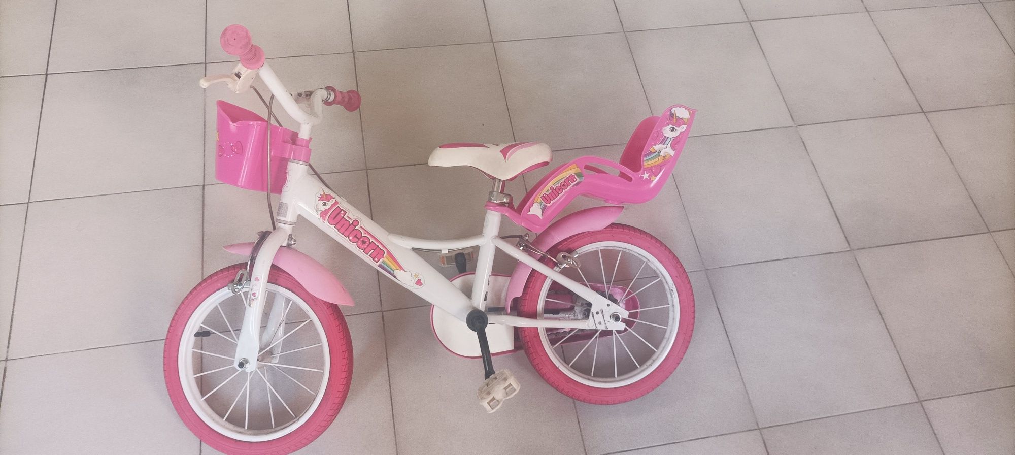 Bicicleta menina Roda 14 Unicórnio