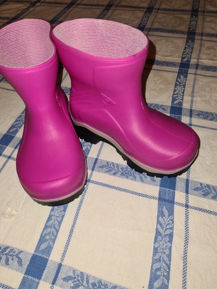 Botas Criança Dunlop Rosa Tamanho 24 Novas