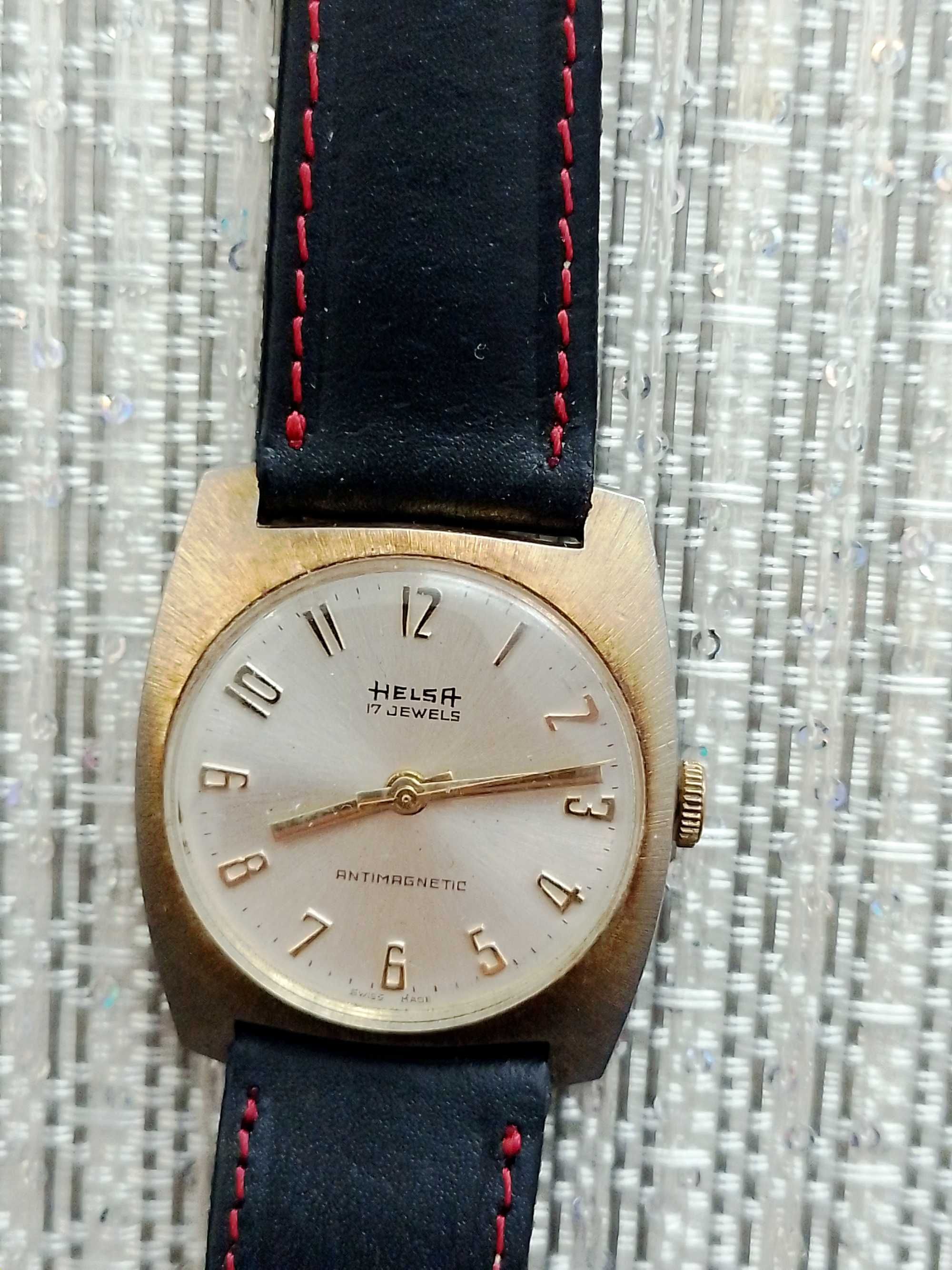Helsa Antimagnetic szwajcarski mechaniczny zegarek