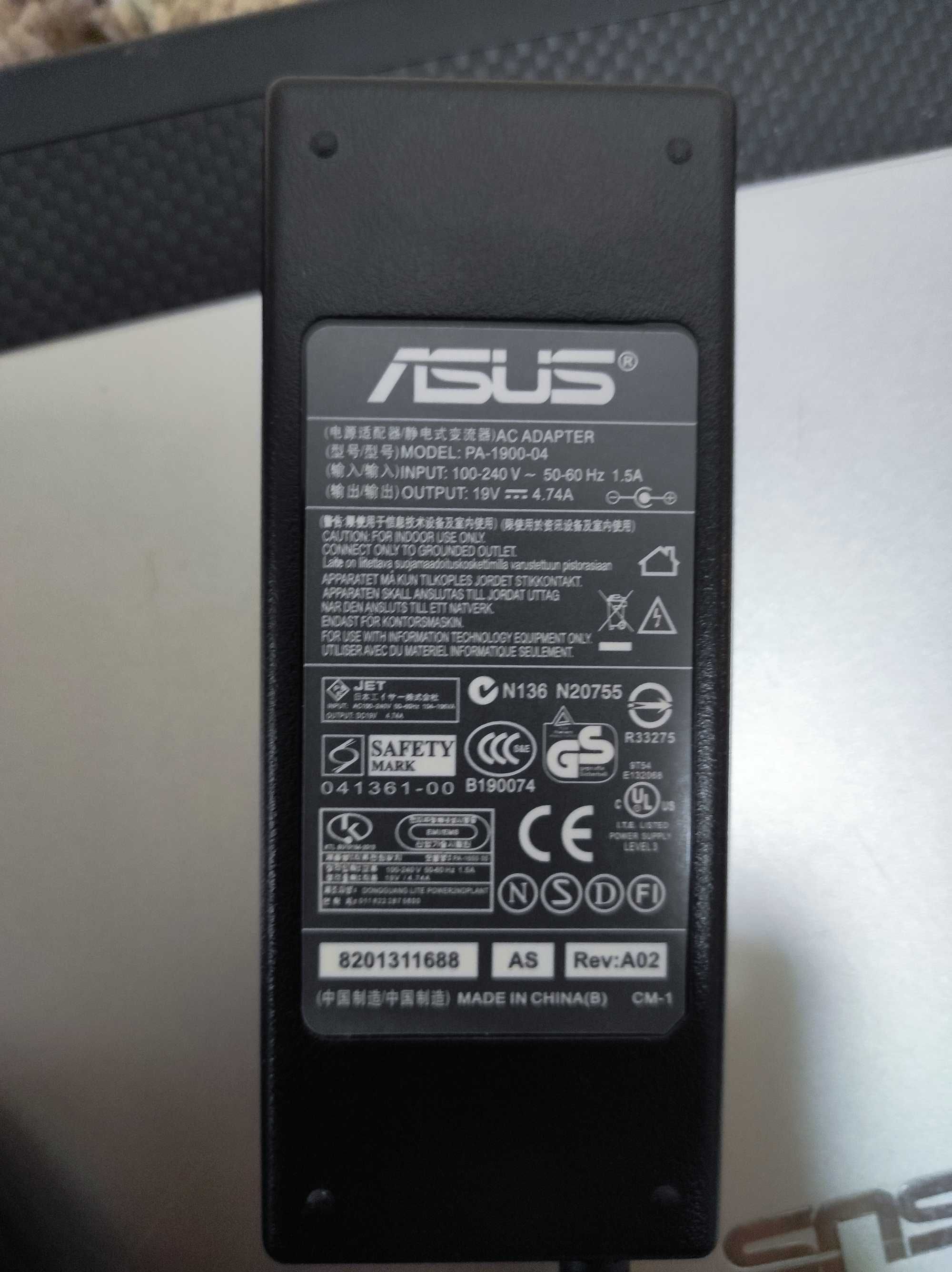 Ноутбук Asus 15G29N001410 модель F3K, блок питания PA-1900-04