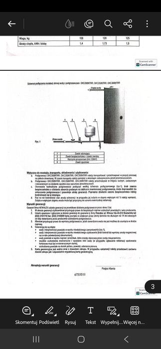 Zasobnik CWU Hewalex OKC 250 NTRR – 250L, sprawny